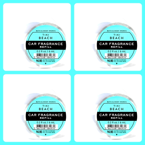 🩵 4 FOR $15 TIKI BEACH CAR FRAGRANCE REFILLS - Picture 1 of 1